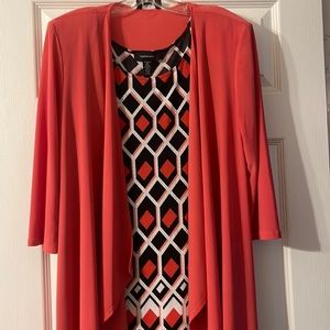 2-piece Sleeveless Midi Dress with Shawl